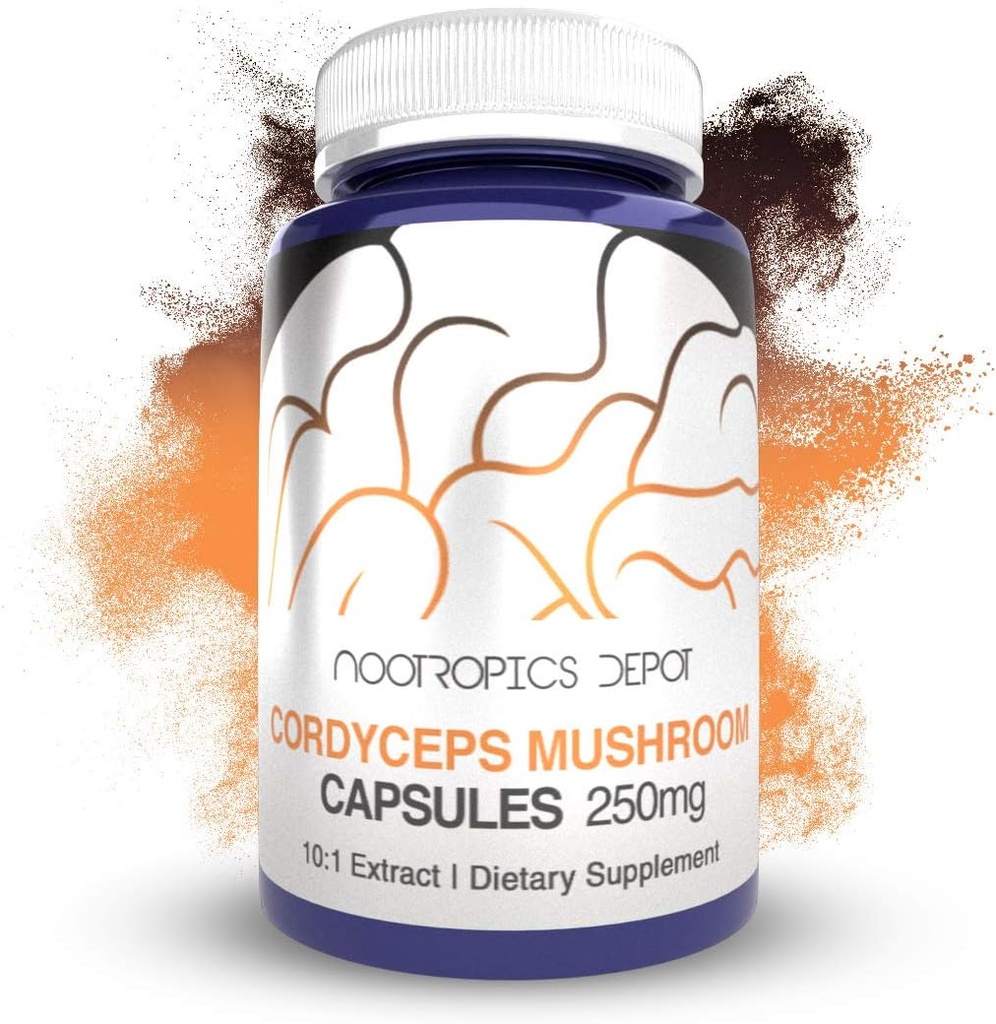 Nootropics Dépôt Cordyceps Capsules de Champignons