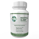 Formule de sommeil reposante au sol avec mélange avancé de sommeil, l'industrie menant 200mg Magnésium et L-Theanine pour adultes Plus Mélatonine, Camomille, Lemon Baume, Passionflower et la racine valériane