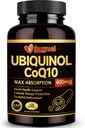 Ubiquinol CoQ10 400mg Softgels avec vitamine E et oméga-3, Coenzyme d'absorption maximale Q10, puissant antioxydant, soutient la santé cardiaque et la production d'énergie, 120 Compte, non-OGM