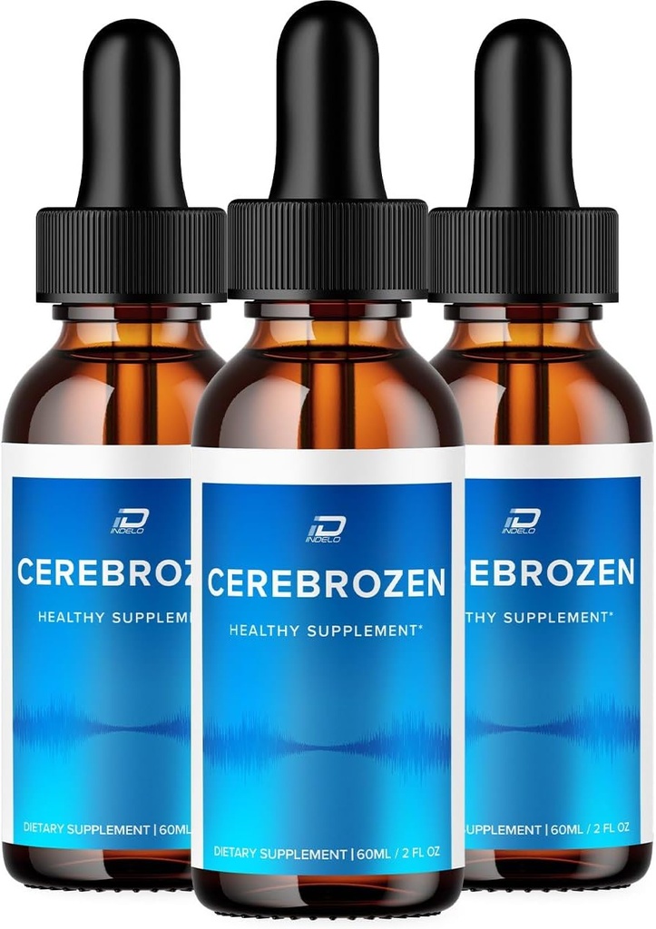 Drops d'oreille Cerebrozen Tinnitus - Cerebrozen 24, Drops liquides Cerebrozen, Avis Cerebrozen, Drops d'oreille Cerebrozen (3 Pack - 180 ML)