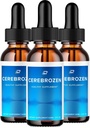 Drops d'oreille Cerebrozen Tinnitus - Cerebrozen 24, Drops liquides Cerebrozen, Avis Cerebrozen, Drops d'oreille Cerebrozen (3 Pack - 180 ML)