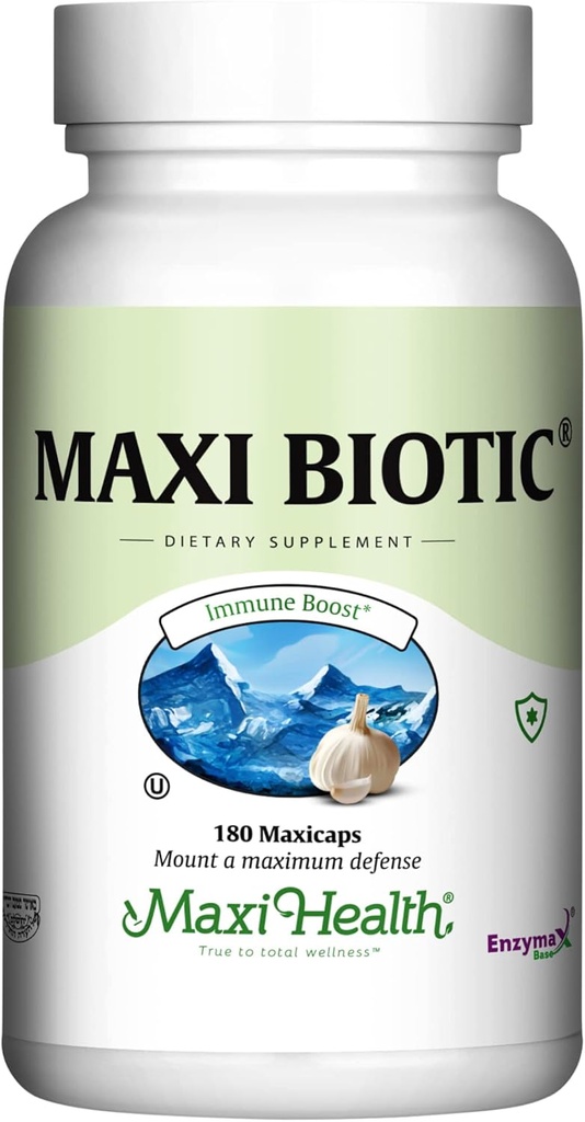 Maxi Health - Maxi Biotic Capsules d'extrait d'ail vieilli (180 Comte)