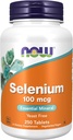 NOW Foods Supplements, Selenium (L-Selenomethionine) 100 mcg, Essential Mineral*, 250 Tablets