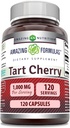 Formules étonnantes Supplément d'extrait de tart cerise $ 1000 Mg par portion $ Capsules $ Non-GMO $ Sans gluten $ Fabriqué aux États-Unis (1 Pack, 120 Compte)