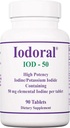 Supplément Iodoral Optimox 50 mg - comprimés d'iodure de potassium, suppléments d'iode de haute puissance, soutien thyroïdien, vitamines et minéraux - 90 Compte