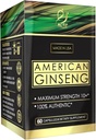 Actif Ginseng américain - 100% authentique Ginseng 10 ans, non-OGM, 500mg - Fabriqué aux États-Unis