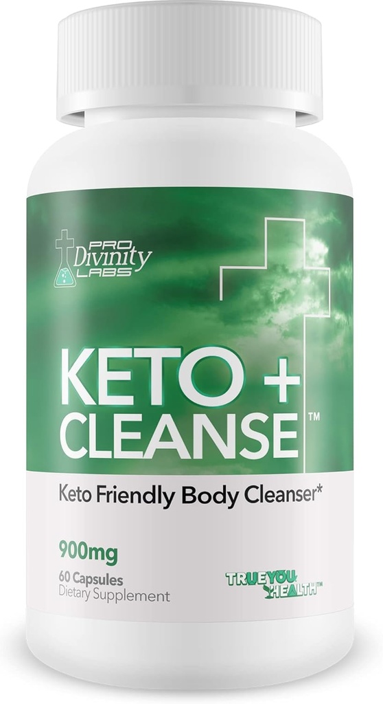 Pro Divinity Labs Keto + Cleanse - Premium Keto Body Cleanser avec des ingrédients à base de plantes pour promouvoir la santé du corps entier - Soutien réduit Bloating & Gut Health avec des probiotiques supplémentaires