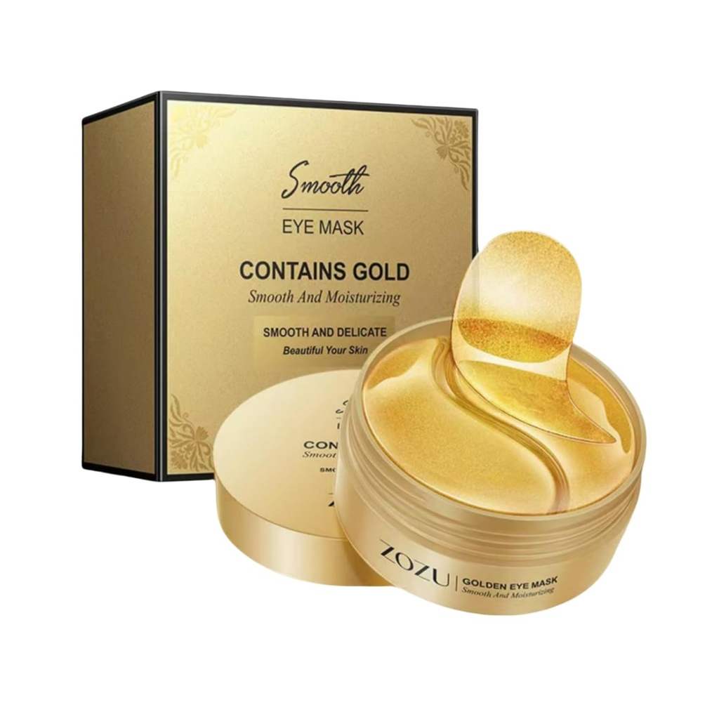 Patch oculaire d'acide hyaluronique (supprime les cercles sombres, les sacs oculaires, les soins oculaires, les rides, les yeux puants, les coussins cutanés) - Anti-âge Hydratant 60PCS. Pour les hommes et les femmes