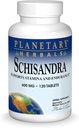 Planetary Herbals Schisandra Tablets, 600 mg, 120 Count