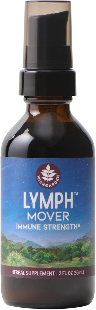 WishGarden Herbs Lymph Mover Immune Strength - Natural Herbal Lymphatic Drainage and Lymphatic Cleanse Supplement with Echinacea for Immune Support, Supports Healthy Lymphatic System Function, 2oz