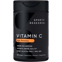 Recherche sportive Supplément de vitamine C à haute puissance - Capsules de légumes végétaliens pour l'activité antioxydante et le soutien immunitaire - Non-OGM Vérifié et sans gluten - Acide ascorbique Vitamine C 1000mg, 240 Compte