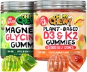 Magnésium + D3K2 Gommies Bundle – 2 bouteilles (60 chacune) – Apple Kiwi & Peach Mango