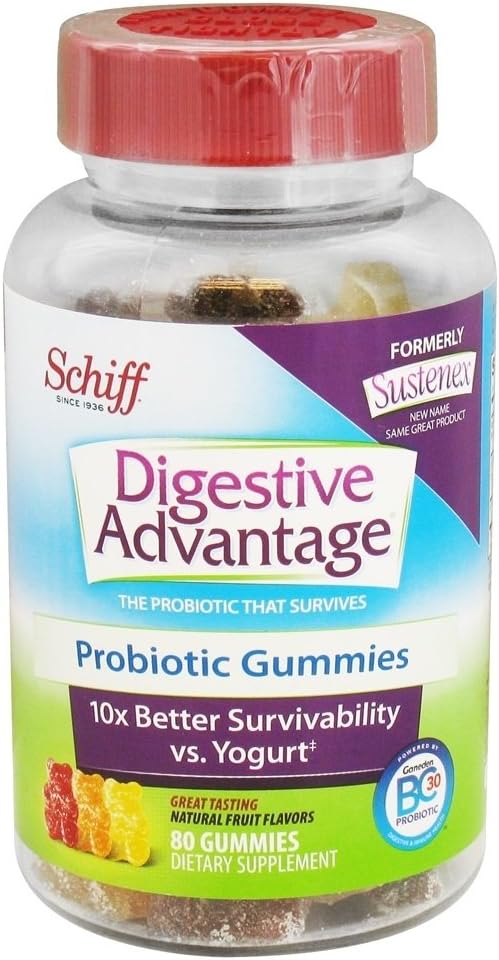 Avantage digestif Gommies probiotiques - Survive mieux que 50 milliards - 80 comtes