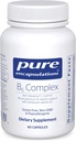 Encapsulations pures Complexe B6 - Soutient le système nerveux et la santé du cerveau* - Comprend des vitamines B - Contient de la vitamine enrichie B6 - Sans OGM et sans gluten - 60 capsules