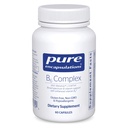 Encapsulations pures Complexe B6 - Soutient le système nerveux et la santé du cerveau* - Comprend des vitamines B - Contient de la vitamine enrichie B6 - Sans OGM et sans gluten - 60 capsules