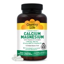 Country Life Cible-Mins Calcium Magnésium avec vitamine D-Complex, 1000mg/500mg/10mcg, 240 Capsules Vegan, Certifié sans gluten, Vegan certifié, Vérifié non-OGM