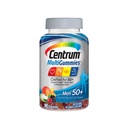 Centrum MultiGummies Multivitamine Gummy pour femmes 50 Plus, avec vitamine D3, B6 et B12, complément multivitamine/multiminérale - 90 Compte
