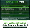 Nutra 250 naturel, supplément de zinc de magnésium de calcium avec vitamine D3 pour la force osseuse, la santé nerveuse, aide à améliorer une meilleure ambiance, sans gluten et sans sucre, complexe minéral essentiel