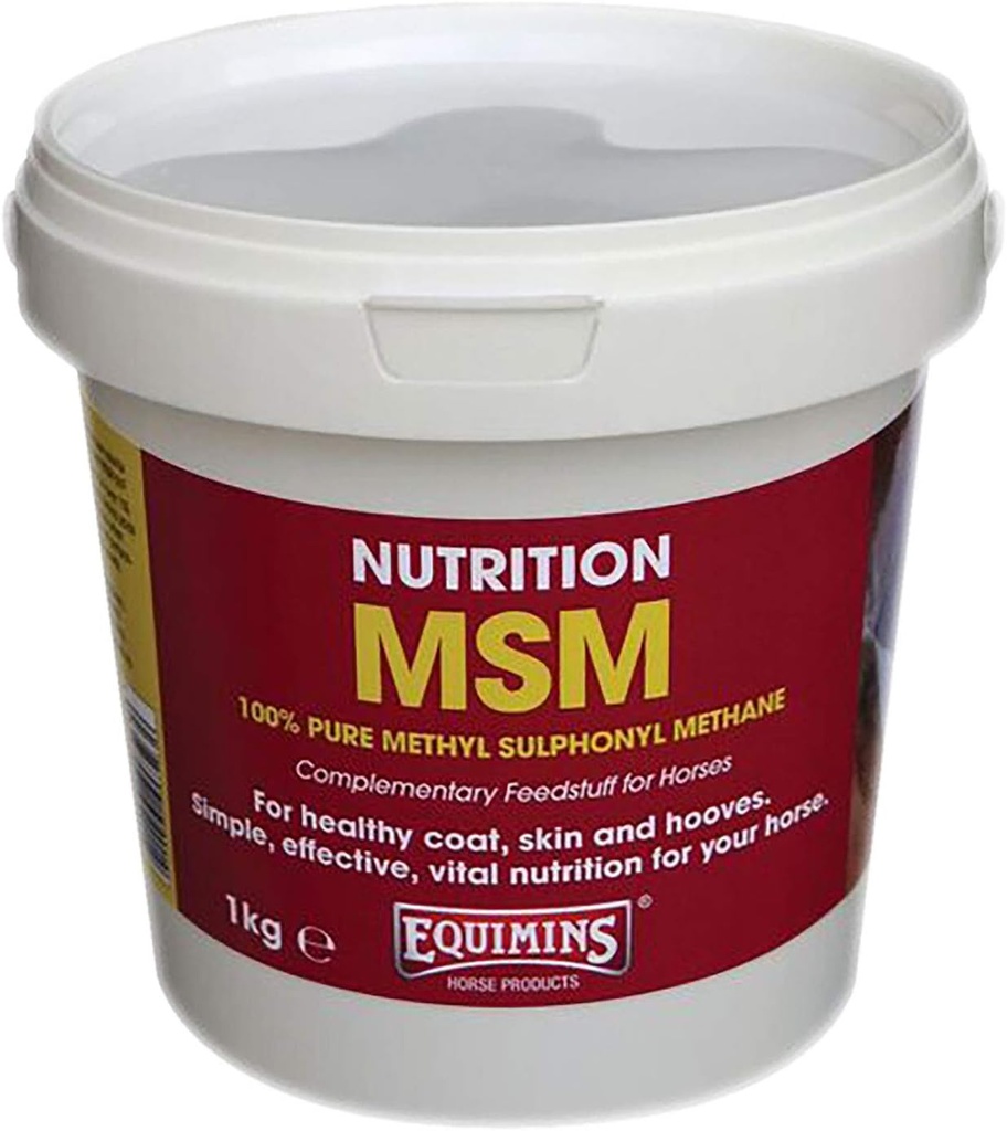 MSM (méthylsulfonyle-méthane), équimins, nutrition des chevaux, articulations et sonorité, 1,0kg
