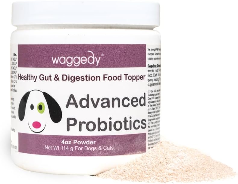 enzymes digestifs avec poudre probiotique — poudre de supplément de chien — produits pour chiens de plus de 6 semaines (114g)