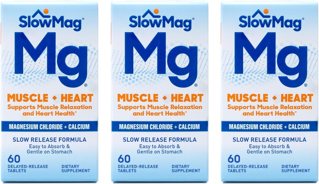 Chlorure de magnésium avec du calcium, des comprimés, 60 comprimés (paquet de 3) Fxi&Ui