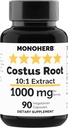 MONOHERB Costus Root Extract 1000 mg - 90 Vegetarian Capsules