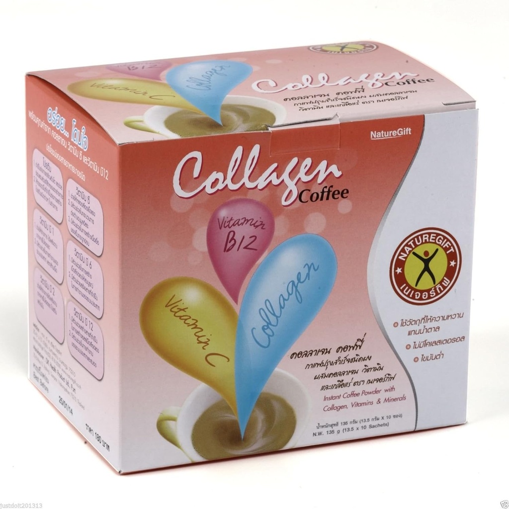 Cadeau naturel avec des vitamines collagènes et minéraux Poudre de café instantanée