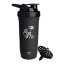 Smartshake DC COMICS Reforcez la bouteille de shaker en acier inoxydable 900 ml 30 oz - Vis étanche - Sans BPA – Unisexe - Non isolé - Harley Quinn Logo
