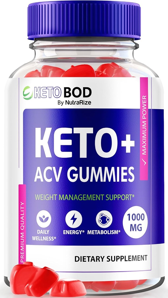NutraRize KetoBod Keto ACV Gummies, Keto BOD Keto + ACV, Ketobodz Apple Cider Vinegar, KetobodACV 1000MG, Keto Body Plus ACV Gummy, Commentaires officiels de Ketobodketo (60 Gummies)