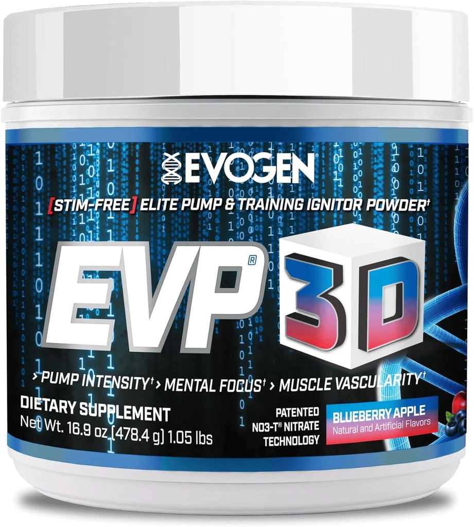 Evogen EVP 3D - Stim Free pré-entraînement poudre pour les hommes et les femmes