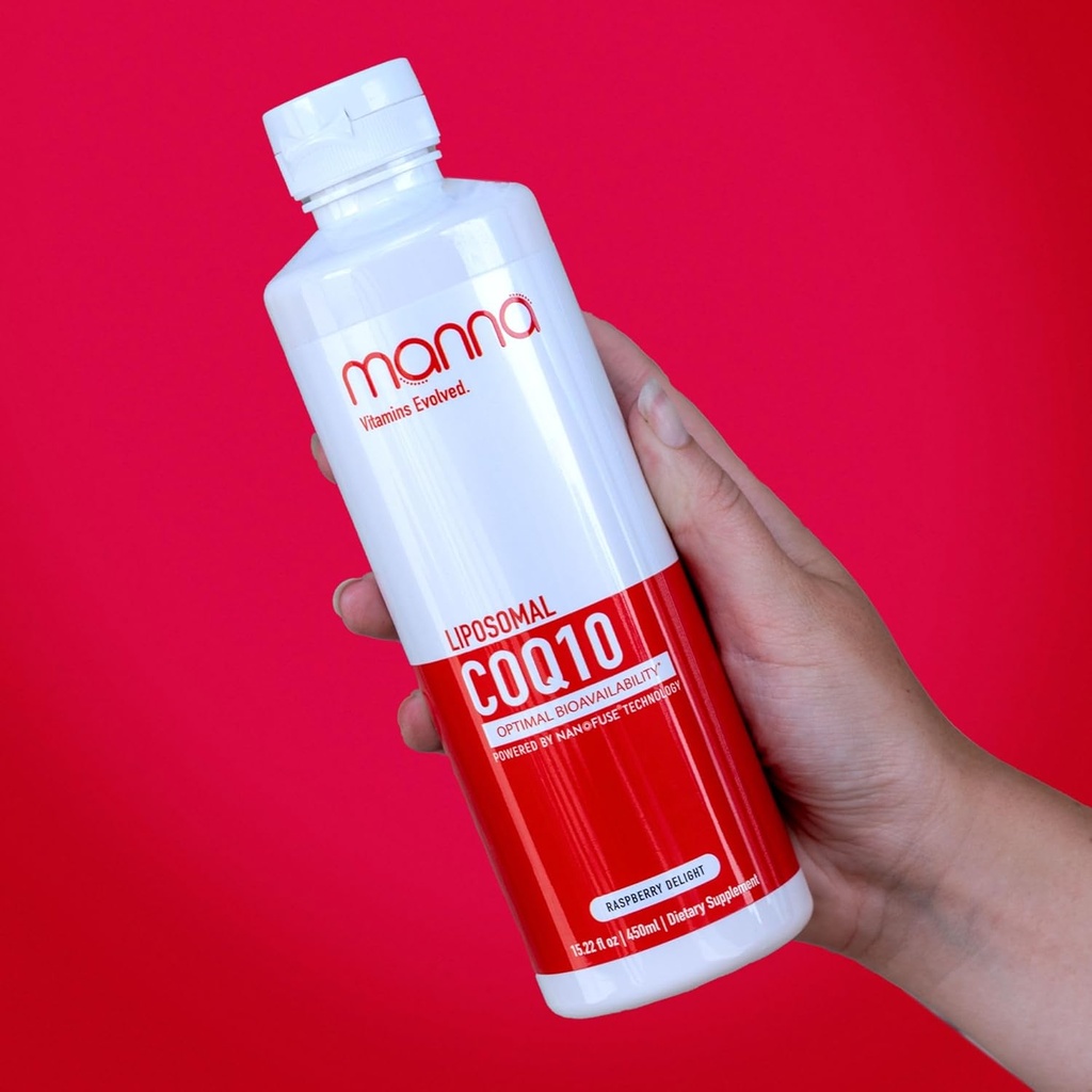 Vitamines de manna Evolved Liposomal CoQ10 – Ubiquinone ultra-absorption pour le coeur, l'énergie, le cerveau, le soutien immunitaire – Antioxydant, protection cellulaire pour un vieillissement en santé – Vegan, 10x Meilleure absorption