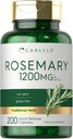Carlyle Capsules Rosemary $ 1200mg $ 200 Compte $ Extrait sans OGM et sans gluten