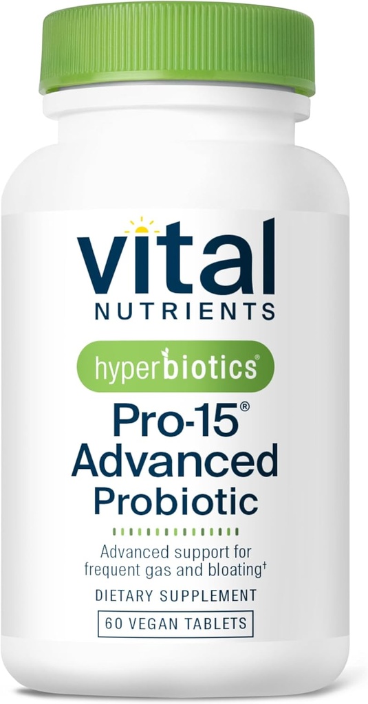 Hyperbiotiques Nutriments vitaux Pro-15 Probiotiques avancés pour les femmes et les hommes