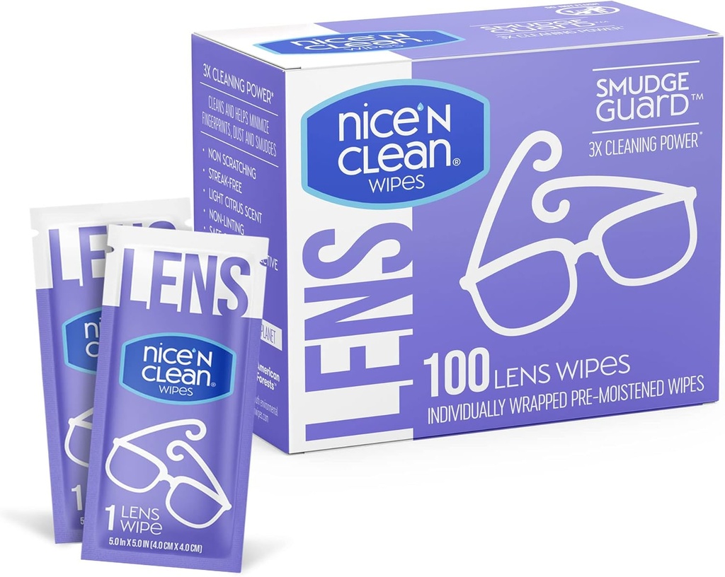 Atkins Chocolat Caramel Mousse Bars, 5 Compte + Nice 'n Clean SmudgeGuard Lens Wipes, 100 Compte