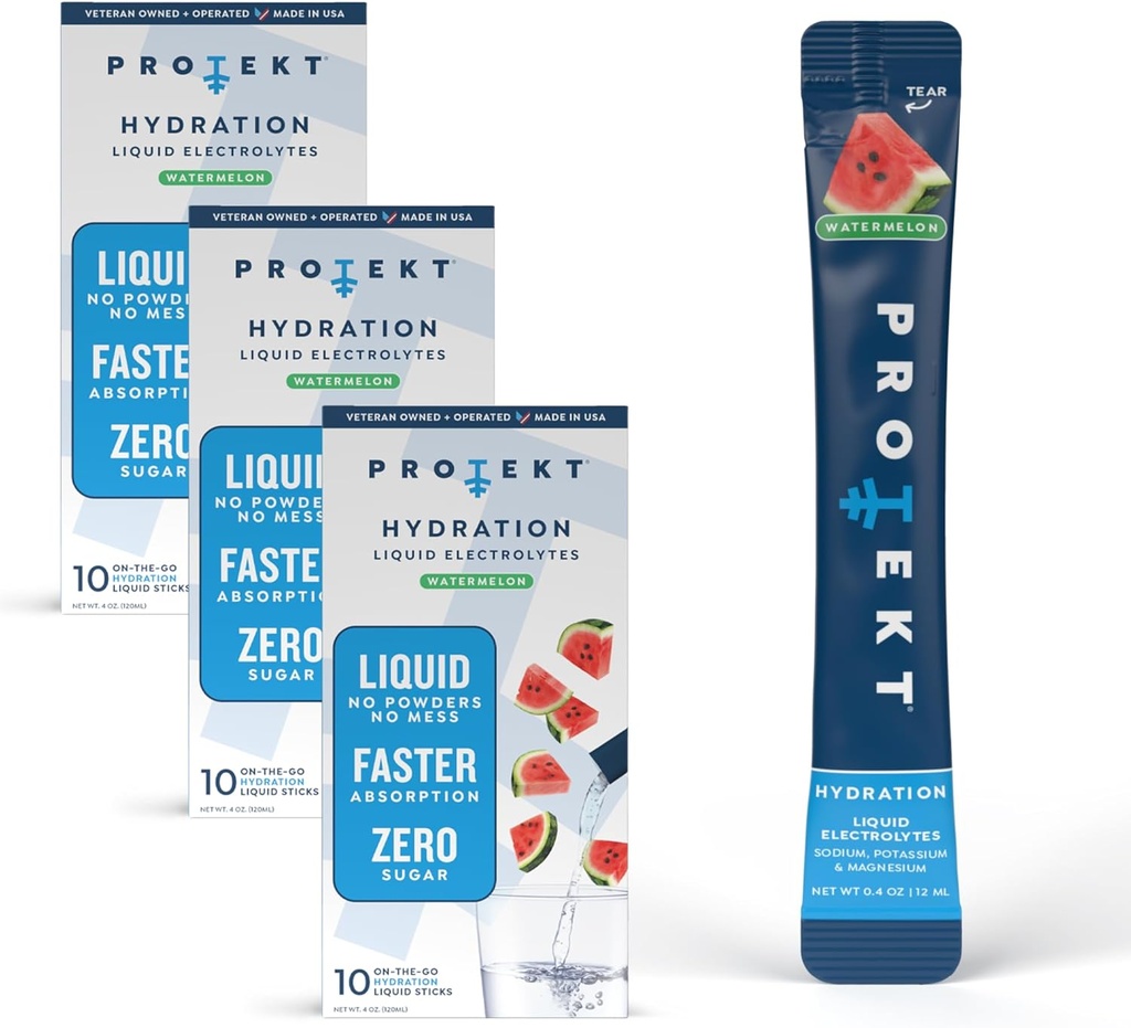 PROTEKT Electrolyte Packets pour la récupération et l'hydratation.