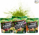 Opportuniteas Matcha Detox Tea Powder - Organic Turmeric Matcha Green Tea, Kidney Detox, and Organic Liver Detox Bundle