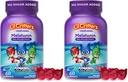 L'il Critters PJ Masques Gummy Melatonin Supplément pour les enfants, Soutien de sommeil sans drogue, 60 Gummies (paquet de 2)