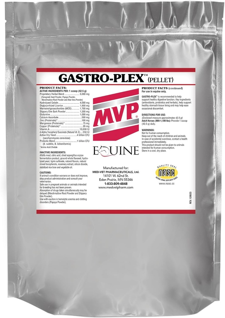 Gastro-Plex (3 lb) soutient Gut Health et Hindgut Digestion dans les chevaux
