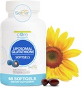 Supplément de glutathion liposomique (500mg, 60 Softgels) - Sétrie Réduite pure avec Complexe Phospholipide - Supplément antioxydant pour l'énergie et la peau