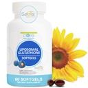 Supplément de glutathion liposomique (500mg, 60 Softgels) - Sétrie Réduite pure avec Complexe Phospholipide - Supplément antioxydant pour l'énergie et la peau