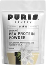 Poudre de protéines de pois biologique PURIS®, 100% Fabriqué aux États-Unis, 2 LB Non aromatisé, certifié biologique, végétalien, sans gluten, sans produits laitiers, sans OGM, protéine végétale, Keto, BCAA (2 livres (paquet de 12), non aromatisé)