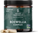 ORGANISMES DE TRIBE Boswellia Serrata Supplément complexe pour le soutien conjoint, le soulagement musculaire - Végétarien Non-OGM 120 Capsules, haute puissance - Boswellin Super avec extrait de gingembre et poivre noir - 420mg