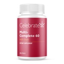 Célébrez les vitamines Multi-Complete, 60 mg de fer – Multivitamine bariatrique quotidienne pour les patients atteints de gastrectomie à manches courtes et de chirurgie gastrique – Vitamines et minéraux essentiels (60 capsules)