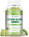 Totaria sans sucre Huile de sourcil Graviola de mousse de mer Gummies - Soutien Digestive Sommeil Peau Santé, Immunité et Antioxydant - Guanabana Fruit avec la mousse de mer, 150mg huile de graines noires biologique non-OGM végétalien