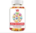 VITA GLOBE Gommies multivitamines adultes – avec les vitamines C, D, E, B6, B12, Folate et Biotine , Supplément quotidien multivitamine pour l'énergie, la santé immunitaire et le métabolisme – 60 Gommies (paquet de 1)