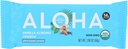 Barres protéinées amandes de vanille biologique d'Aloha, 14g de protéines végétales, certifiées biologique, sans gluten et non-OGM de l'USDA, 1,9 Oz (paquet de 12)