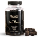 Vitamines de la Fille Noire : Gummies de la Mousse de Mer - Moss de Mer Irlandais avec Bladderwrack & Burdock - 60 Nombre