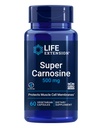 Life Extension Super Carnosine, L-carnosine, Luteolin, Vitamin B1, Muscle Support, Exercise Recovery, Heart Health, Gluten-Free, Non-GMO, Vegetarian, 60 Capsules