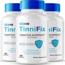 Tinnifix Tinnitus Relief for Ringing Ears Capsules - Advanced Hearing Supplement Support Formula Pills, Tinnifix Pills Maintain Healthy Hearing, All Natural Ear Health, Tinni Fix Reviews (3 Pack)