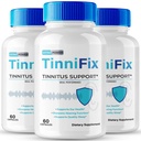 Tinnifix Tinnitus Relief for Ringing Ears Capsules - Supplément d'ouïe avancé Formule de soutien pilules, pilules Tinnifix maintenir l'ouïe saine, toute la santé de l'oreille naturelle, Tinni Fix Avis (3 Pack)